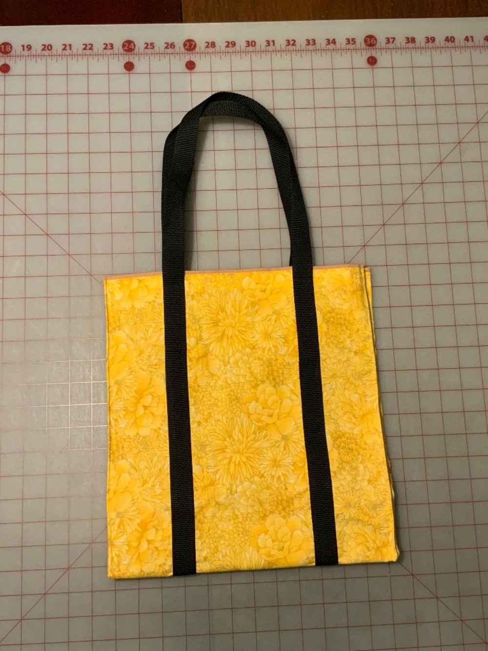 Canvas double layer grocery/carryall bag Size ~ 13.5” ht x 12.5” w x 7” d